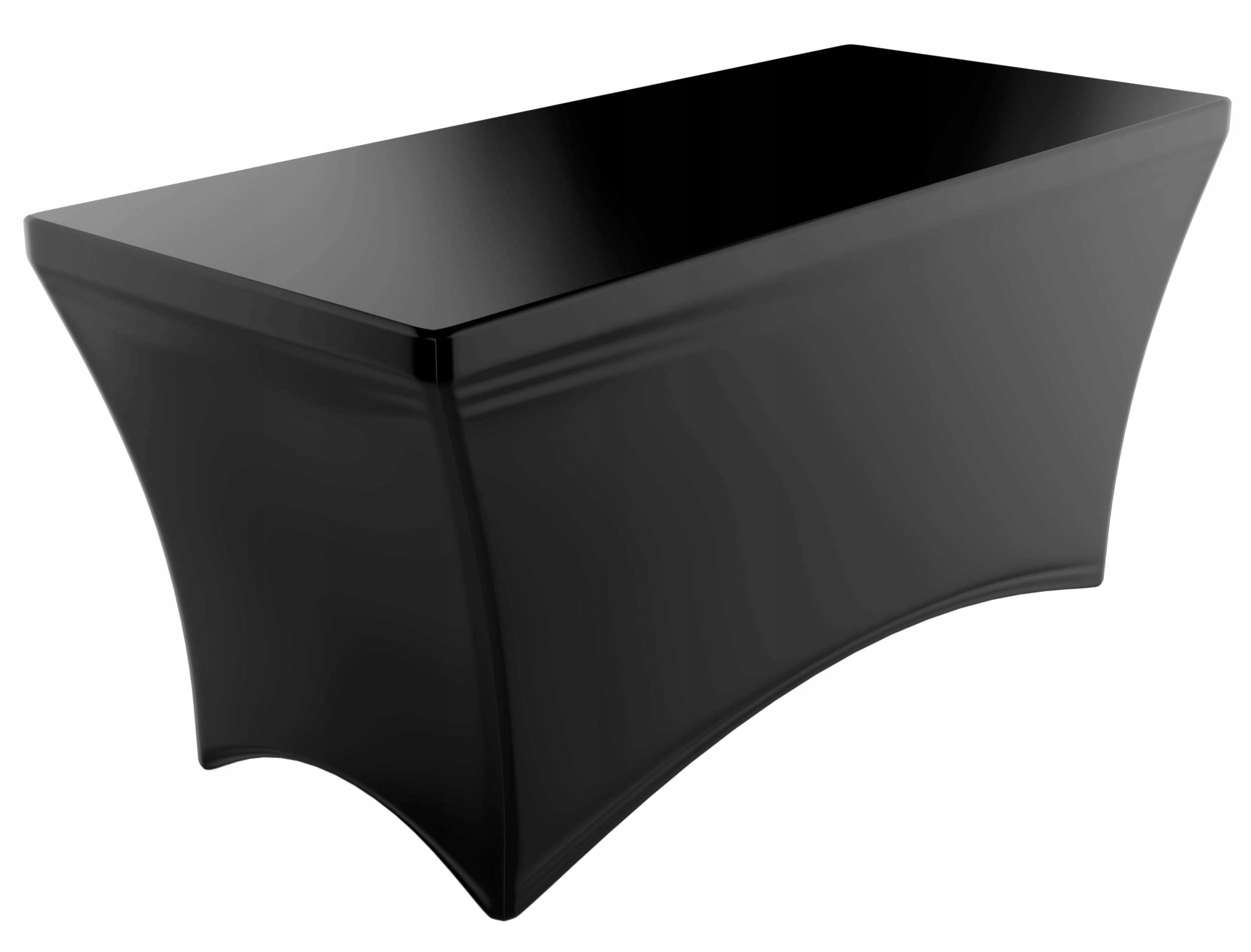 Pokrowiec stołu cateringowego Prenton 180cm czarny